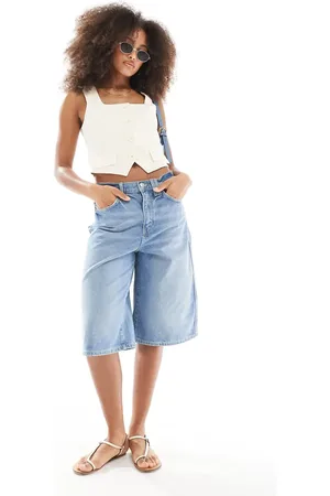 Cotton On Cotton On 90s long denim shorts in
