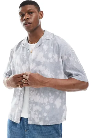 Pull&Bear Natural tie dye shirt in ecru