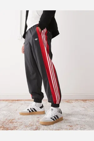 adidas Track pants in black and red