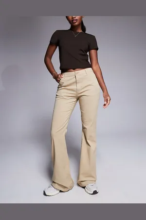 Hugo Blue Chino flare pants in beige-Neutral
