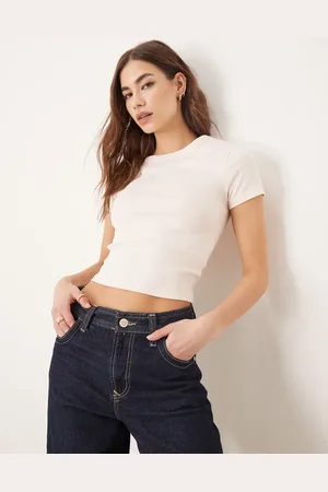 Gina Tricot Short sleeve slim fit top in
