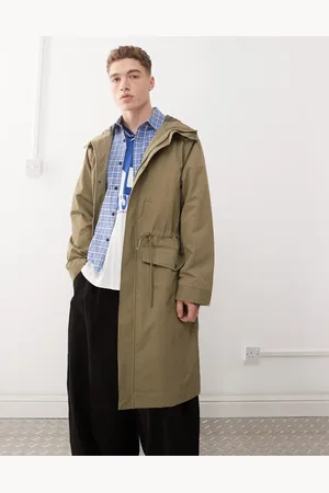 COLLUSION Festival parka jacket in khaki-Green