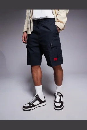 HUGO BOSS Garlio label logo cargo sweat shorts in