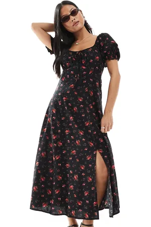 Miss Selfridge Spun tea midaxi dress in -Multi