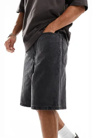 Vans Check-5 baggy denim shorts in