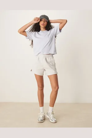 Abercrombie & Fitch Essential mid rise longline shorts in