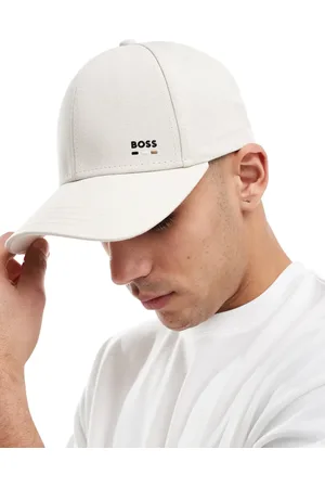 HUGO BOSS BOSS Zed icon stripe logo cotton baseball cap in -Neutral