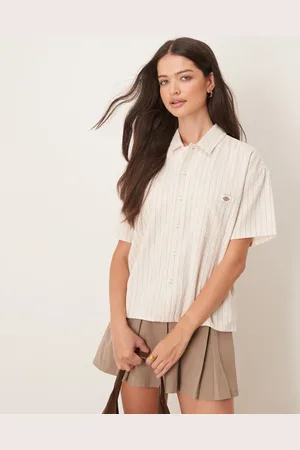Dickies Service stripe short sleeve oversized shirt in