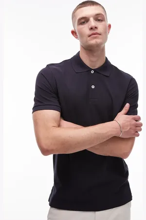 ARKET Pique jersey short sleeve polo shirt in