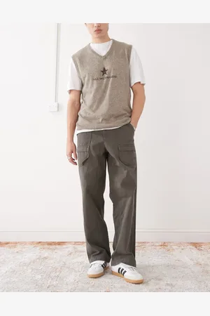adidas Premium Essentials pants in khaki-Green
