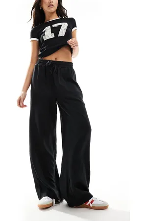 Object Soft drawstring waist wide leg pants in