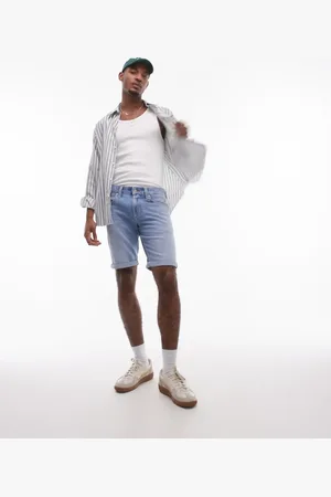 Tommy Hilfiger Ronnie denim shorts in medium wash-Blue