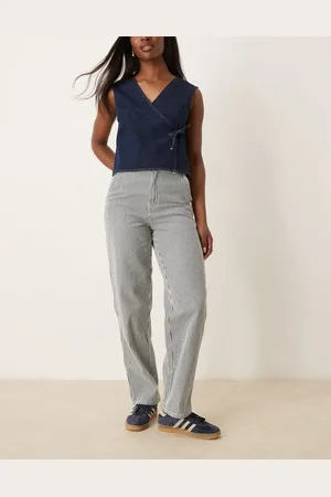Dickies Hickory stripe denim carpenter pants in