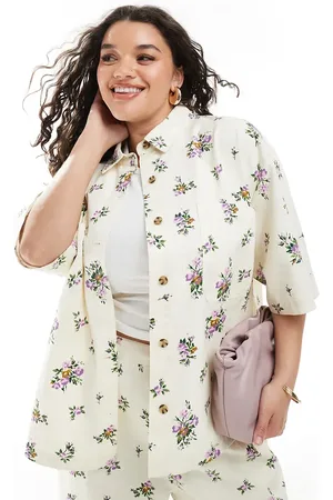 ASOS Curve short sleeve shirt in (part of a set)-Multi