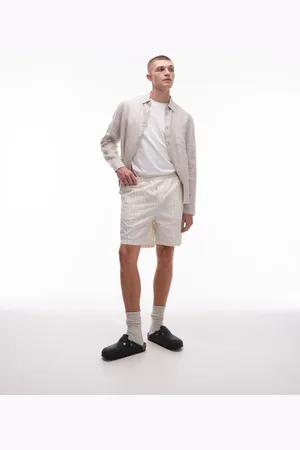ARKET Textured cotton dobby pull-on shorts in