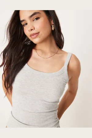 Gina Tricot Rib singlet top in
