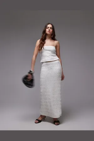 Topshop Premium sequin midi skirt in (part of a set)