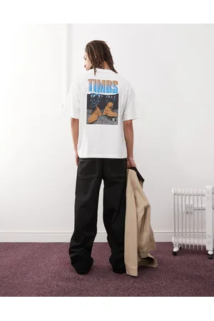 Timberland Timbs 6" back print oversized t-shirt in