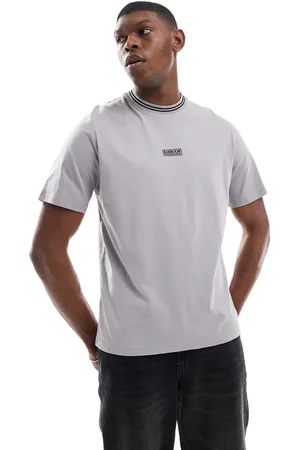 Barbour Logo tipped t-shirt in -Grey