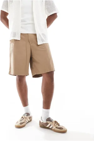 JACK & JONES Bill baggy fit chino short in tan-Brown