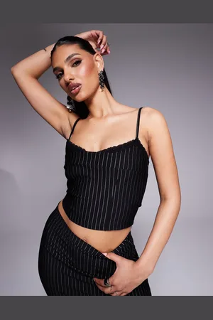 ASOS Lace trim cami top in (part of a set)-Multi
