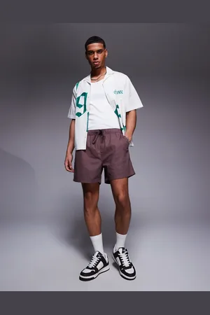 ASOS Shorter length linen blend shorts in