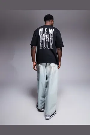 ASOS Oversized t-shirt with city graphic in black