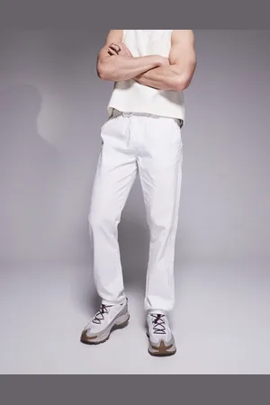ASOS Slim linen blend pants in