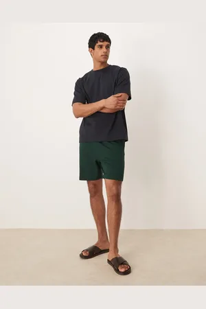 ASOS Essential slim shorts in dark green