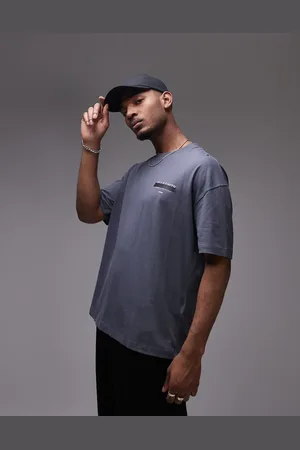 AllSaints Redact oversized embroidered logo t-shirt in