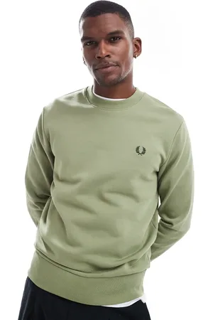 Fred Perry Crew neck sweatshirt in green