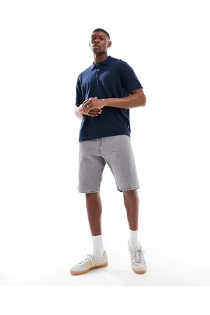 JACK & JONES Baggy denim shorts in washed grey