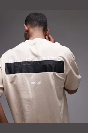AllSaints Redact oversized embroidered logo t-shirt in