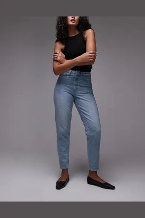 Topshop Mom high rise jeans in -Blue