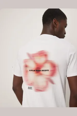 Lyle & Scott Motion floral graphic t-shirt in