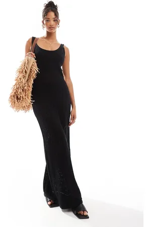 4th & Reckless Raffy knit maxi beach dress in