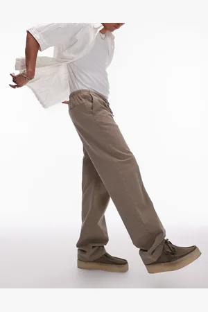 Topman Straight pants in -Green