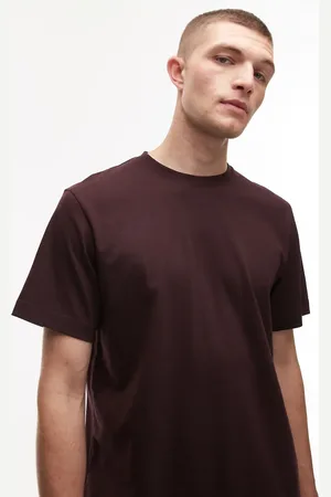 ARKET Heavyweight jersey t-shirt in -Red