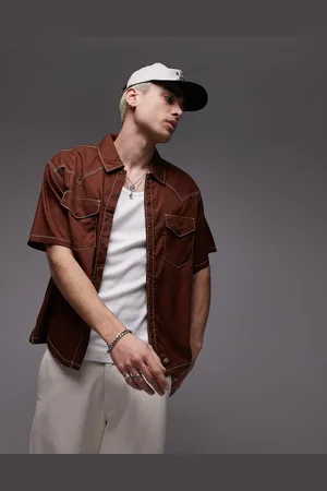Dickies River Ranch western work shirt in cappuccino