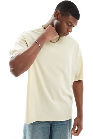 Another Influence Acid wash oversized t-shirt in tan-Brown