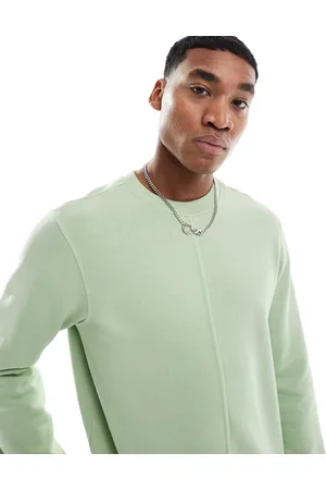 Another Influence Acid wash seam detail sweatshirt in green