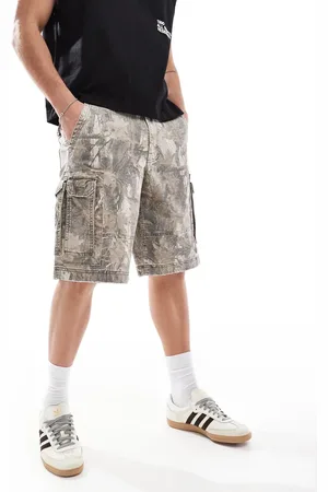 Hollister Baggy cargo shorts in camouflage-Green