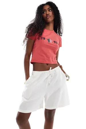 JJXX Linen blend shorts in white