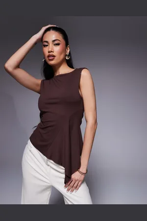 ASOS Sleeveless godet detail top in
