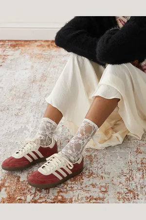 adidas Samba OG sneakers in burgundy and beige