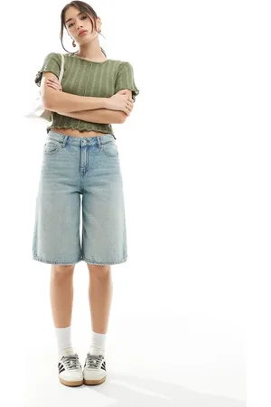 JJXX Denim jorts in vintage blue