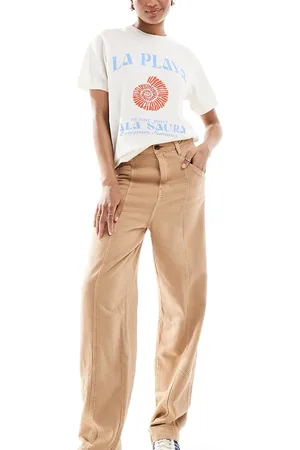ASOS Tall seamed barrel pants in -Multi