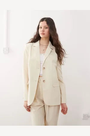 Miss Selfridge Oversized essentials blazer in -White