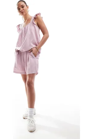 Pieces® Linen touch shorts in (part of a set)