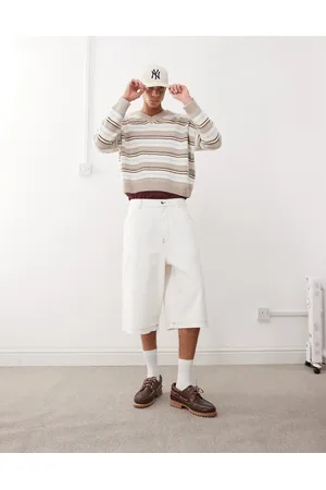 COLLUSION Low rise baggy jorts in -Neutral